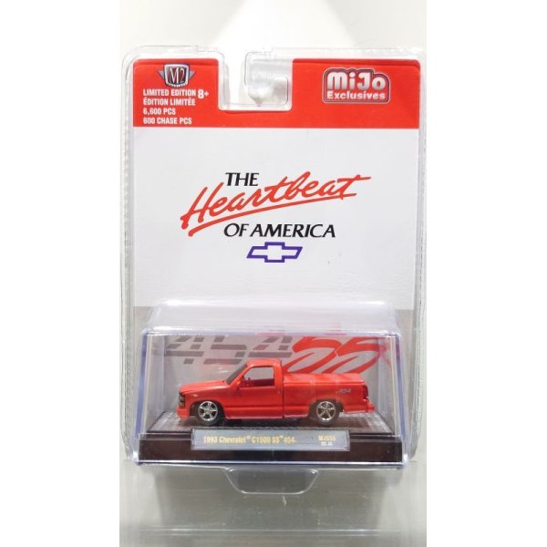 画像1: M2 Machines 1/64 1993 Chevrolet C1500 SS454 Custom Red