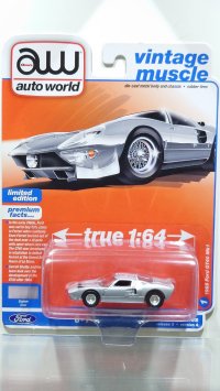auto world 1/64 1965 Ford GT40 MK.I Silver