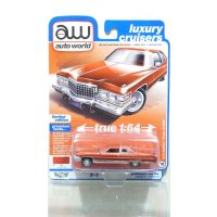 auto world 1/64 1976 Cadillac Coupe Devil Firethorn