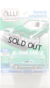 auto world 1/64 1976 Cadillac Coupe Devil Green Briar