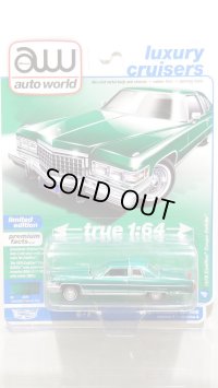 auto world 1/64 1976 Cadillac Coupe Devil Green Briar
