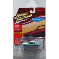 JOHNNY LIGHTNING 1/64 1979 Chevy Monte Carlo Green Fire Mist Two Tone