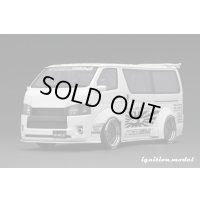 ignition model 1/18 T・S・D WORKS HIACE Pearl White