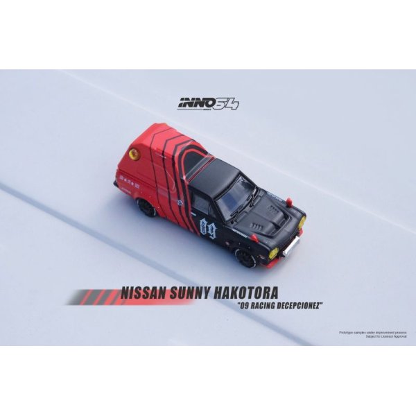 画像2: INNO Models 1/64 Nissan Sunny Truck HAKOTORA "09 RACING" DECEPCIONEZ Exclusive Package キーチェーン付