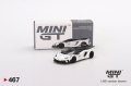 MINI GT 1/64 LB-Silhouette WORKS Lamborghini Aventador GT EVO White (RHD)