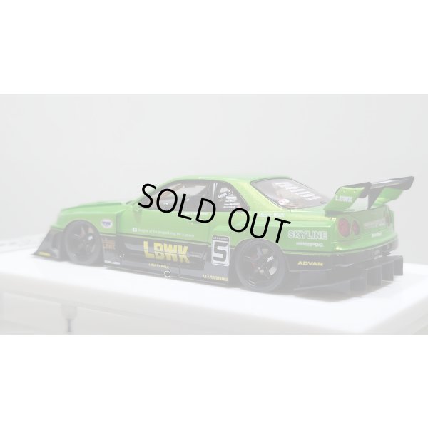 画像3: EIDOLON 1/43 LB-ER34 Super Silhouette SKYLINE Giallo Verde Pearl / Black Tow-tone color Limited 35 pcs.