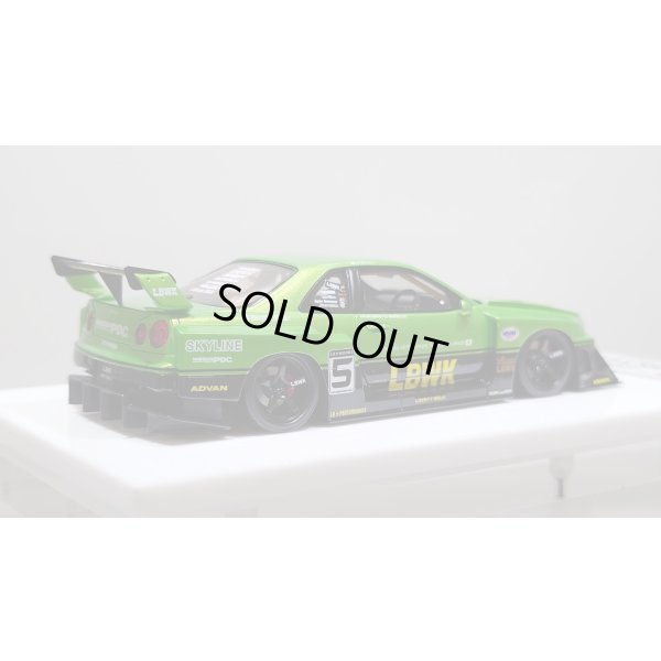 画像7: EIDOLON 1/43 LB-ER34 Super Silhouette SKYLINE Giallo Verde Pearl / Black Tow-tone color Limited 35 pcs.