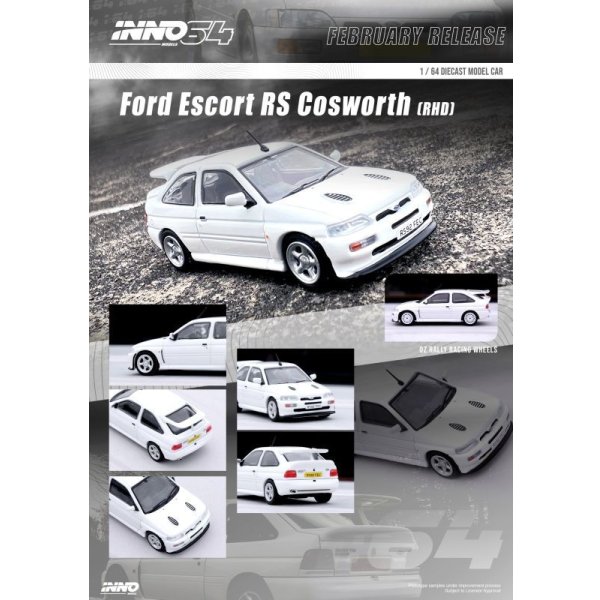 画像3: INNO Models 1/64 Ford Escort RS COSWORTH White (RHD)