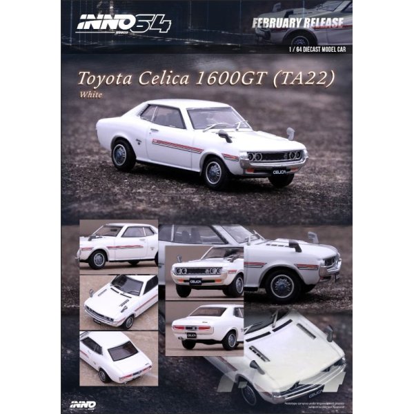 画像3: INNO Models 1/64 Toyota Celica 1600GT (TA22) White