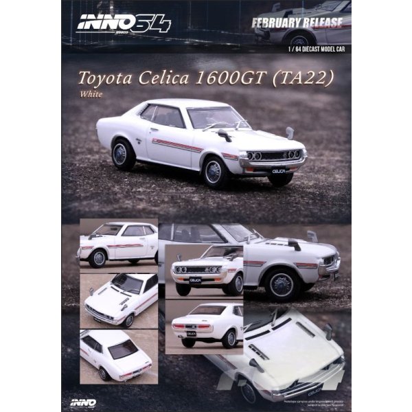 画像3: INNO Models 1/64 Toyota Celica 1600GT (TA22) White