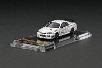 ignition model 1/64 Nissan Skyline GT-R Mine`s (R34) White