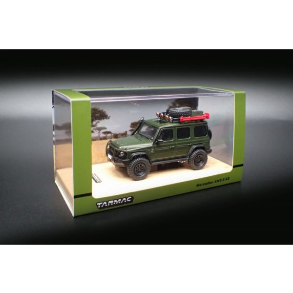 画像1: Tarmac Works 1/64 Mercedes-AMG G63 Dark Green