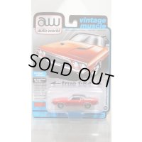 auto world 1/64 1974 Dodge Challenger Rally Red/Flat Black
