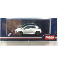 Hobby JAPAN 1/64 Toyota GR Yaris RZ High Performance GR Parts Platinum White Pearl Mica