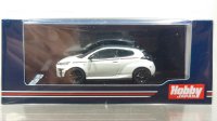 Hobby JAPAN 1/64 Toyota GR Yaris RZ High Performance GR Parts Platinum White Pearl Mica