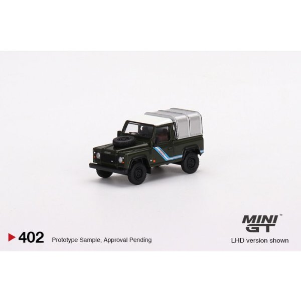 画像2: MINI GT 1/64 Land Rover Defender 90 Pickup Bronze Green (RHD)