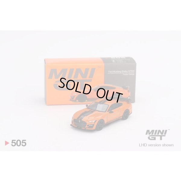 画像1: MINI GT 1/64 Ford Mustang Shelby GT500 Twister Orange (LHD)