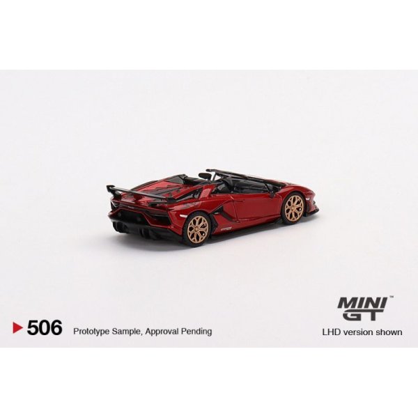 画像3: MINI GT 1/64 Lamborghini Aventador SVJ Roadster Rosso Efesto [Red] (LHD)