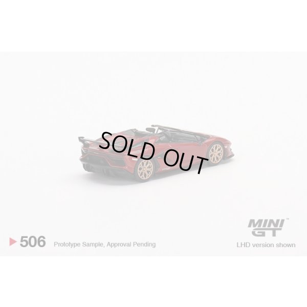 画像3: MINI GT 1/64 Lamborghini Aventador SVJ Roadster Rosso Efesto [Red] (RHD)