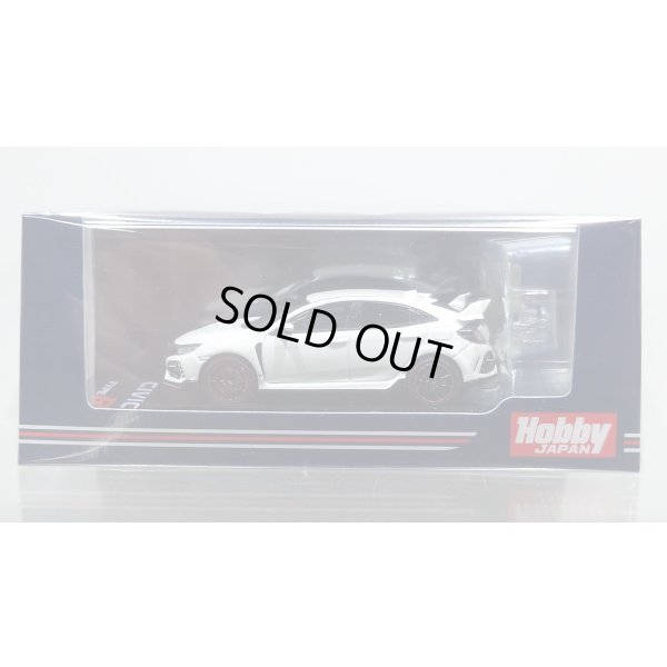 画像1: Hobby JAPAN 1/64 Honda Civic Type R (FK8) 2020 with Engine Display Model [Championship White]