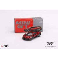 MINI GT 1/64 Bugatti Divo Red Metallic (LHD)