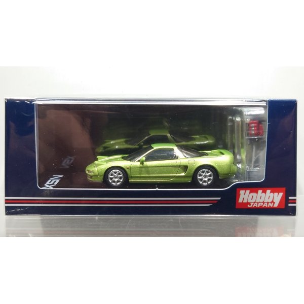 画像1: Hobby JAPAN 1/64 Honda NSX Coupe w/Engine Display Model [Lime Green Metallic]