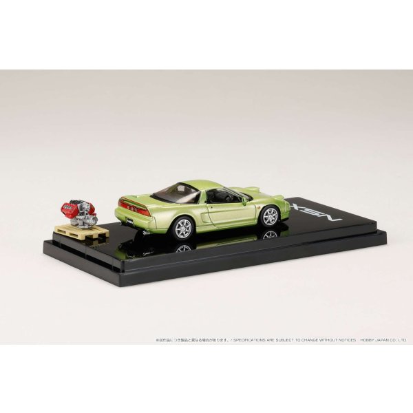画像3: Hobby JAPAN 1/64 Honda NSX Coupe w/Engine Display Model [Lime Green Metallic]