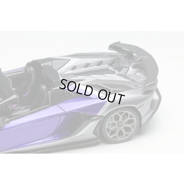 画像4: EIDOLON COLLECTION 1/43 Lamborghini Aventador SVJ Roadster 2020 Ad Personam 2 tone paint Viola Hestia/Grigio Lynx