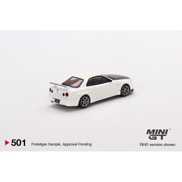 画像3: MINI GT 1/64 Nissan Skyline GT-R R34 V-Spec II N1 White (RHD)