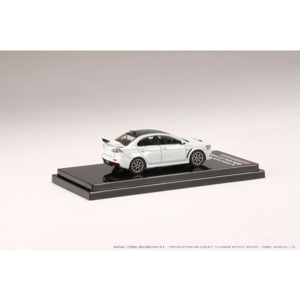 画像3: Hobby JAPAN 1/64 Mitsubishi Lancer Evolution 10 Final Edition White Pearl / Carbon Roof