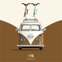 TinyQ Volkswagen T1 Brown/Beige