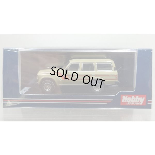 画像1: Hobby JAPAN 1/64 Toyota Land Cruiser 60 GX 1984 with Side Decal Beige Metallic