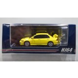 Hobby JAPAN 1/64 Mitsubishi Lancer GSR EVOLUTION 7 with Dandelion Yellow Engine Display Model