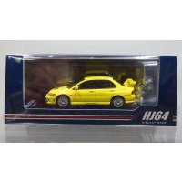 Hobby JAPAN 1/64 Mitsubishi Lancer GSR EVOLUTION 7 with Dandelion Yellow Engine Display Model