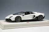 EIDOLON 1/18 Lamborghini Aventador LP780-4 Ultimae Roadster 2021 (Leirion Wheel) Bianco Opalis / Black Limited 50 pcs.