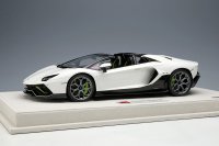 EIDOLON 1/18 Lamborghini Aventador LP780-4 Ultimae Roadster 2021 (Leirion Wheel) Bianco Opalis / Black Limited 50 pcs.