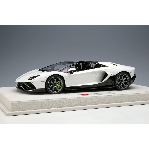 画像1: EIDOLON 1/18 Lamborghini Aventador LP780-4 Ultimae Roadster 2021 (Leirion Wheel) Bianco Opalis / Black Limited 50 pcs.