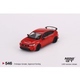 MINI GT 1/64 Honda Civic Type R Rallye Red 2023 W/ Advan GT Wheel (RHD)