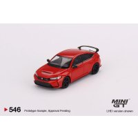 MINI GT 1/64 Honda Civic Type R Rallye Red 2023 W/ Advan GT Wheel (RHD)