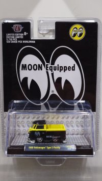 M2 Machines 1/64 1960 VW Single Cab Truck "MOONEYES" - Gloss Black