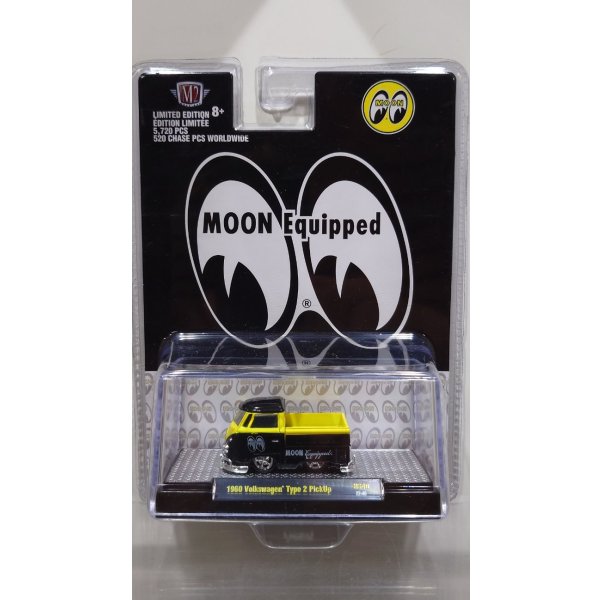 画像1: M2 Machines 1/64 1960 VW Single Cab Truck "MOONEYES" - Gloss Black