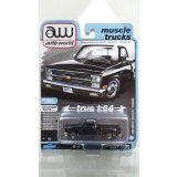 auto world 1/64 1983 Chevy Silverado Stepside Lowdown Gloss Black