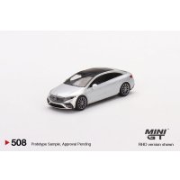 MINI GT 1/64 Mercedes-Benz EQS 580 4MATIC Silver Metallic (RHD)