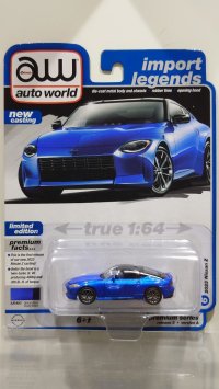 auto world 1/64 2023 Nissan Z Seiran Blue/Black