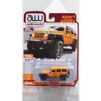 auto world 1/64 2013 Jeep Wrangler Moab Edition Crash Orange