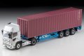 TOMYTEC 1/64 Limited Vintage NEO Hino Profia 40ft Marine Container Trailer （東邦車輛TC36H1C34）(Silver) 