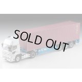 TOMYTEC 1/64 Limited Vintage NEO Hino Profia 40ft Marine Container Trailer （東邦車輛TC36H1C34）(Silver) 