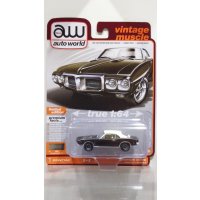 auto world 1/64 1969 Pontiac Firebird Espresso Brown/White