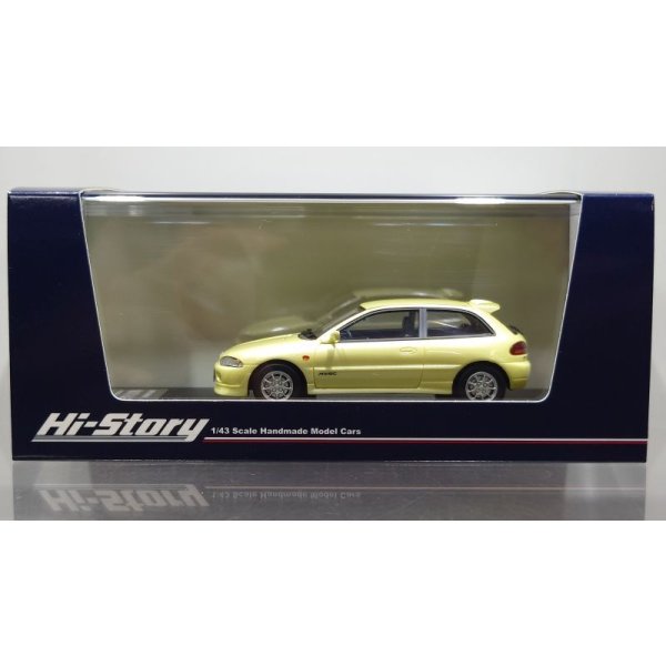 画像1: Hi Story 1/43 MITSUBISHI MIRAGE CYBORG-R (1992) Champagne Yellow