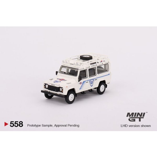 画像2: MINI GT 1/64 Land Rover Defender 110 1991 Safari Rally Martini Racing Support Vehicle (LHD)